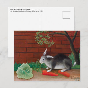 Cartão Postal Henri Rousseau - A Refeição do Coelho