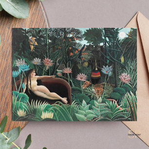 Cartão Postal Henri Rousseau Dream 1910 Exposição de Arte