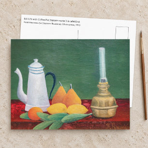 Cartão Postal Henri Rousseau - Natureza Morta com Cafeteira
