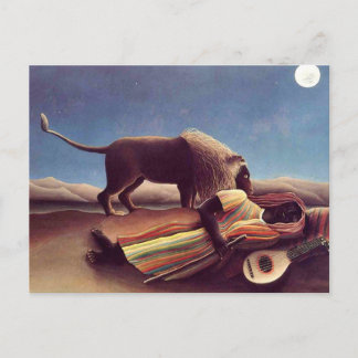 Cartão Postal Henri Rousseau - O Cigano Dormente