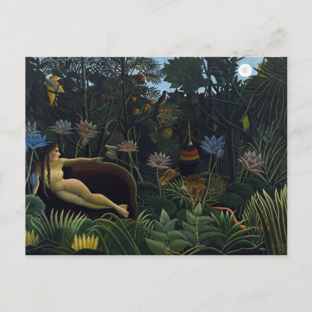 Cartão Postal Henri Rousseau - o sonho (Frente)