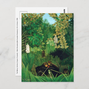 Cartão Postal Henri Rousseau - Os Jesters Feliz