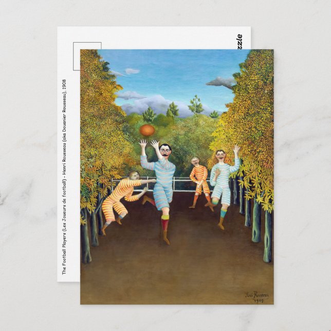 Cartão Postal Henri Rousseau - Os Jogadores De Futebol (Frente/Verso)