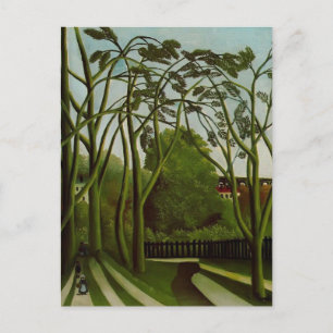Cartão Postal Henri Rousseau - Paisagem em Bancos do Bievre