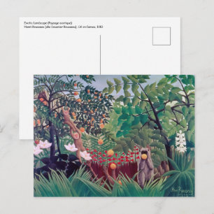 Cartão Postal Henri Rousseau - Paisagem Exótica