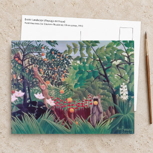 Cartão Postal Henri Rousseau - Paisagem Exótica