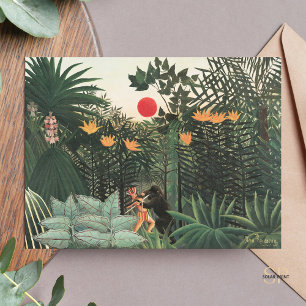 Cartão Postal Henri Rousseau Paisagem Tropical