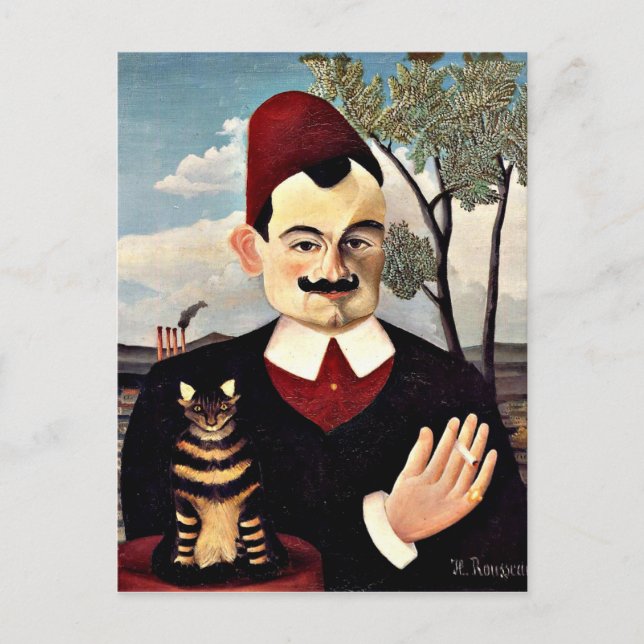 Cartão Postal Henri Rousseau - Retrato de Monsieur X (Frente)