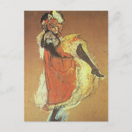 Cartão Postal Henri Toulouse Lautrec - Jane Arvil Dancing