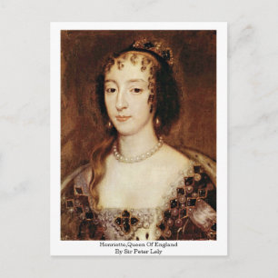 Cartão Postal Henriette, Rainha Da Inglaterra Por Sir Peter Lely