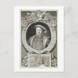 Cartão Postal Henrique VIII (1491-1547), após uma pintura no Ro