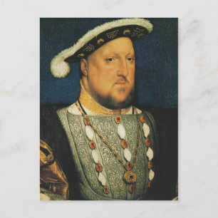 Cartão Postal Henrique VIII de Inglaterra por Hans Holbein, o Jo