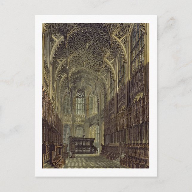 Cartão Postal Henry, a Sétima Capela, prato 8 de Westminste (Frente)