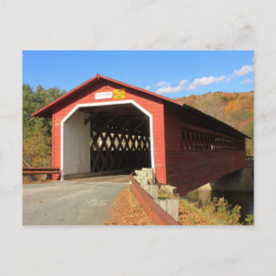 Cartão Postal Henry Covered Bridge Bennington Vermont