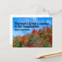 Henry David Thoreau, citação inspiracional "Canvas
