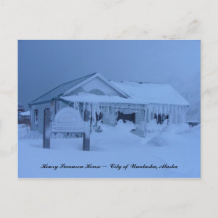 Cartão Postal Henry Swanson House no inverno