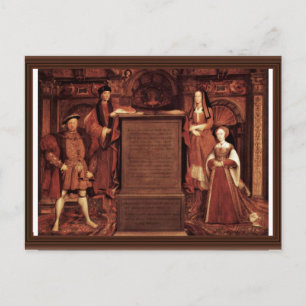 Cartão Postal Henry Vii, Elizabeth Of York, Henry Viii E Jane