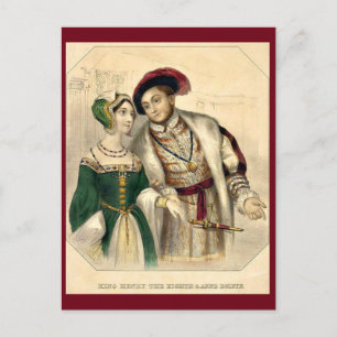 Cartão Postal Henry VIII e Anne Boleyn