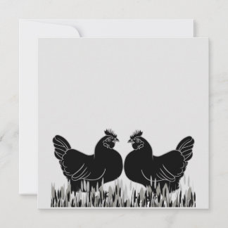 Cartão-postal Hens~Silhouette