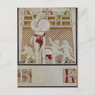 Cartão Postal Heorhiy Narbut-Folha 'B' do 'Alfabeto ucraniano'