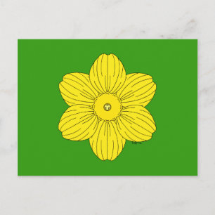 Cartão Postal Heraldic Daffodil