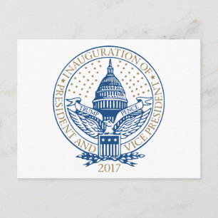 Cartão Postal Herança do Presidente de Pé-Trump Inauguração 