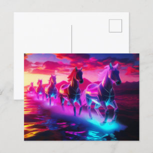Cartão Postal Herança Elétrica - Cavalos de Ondas Sintéticas