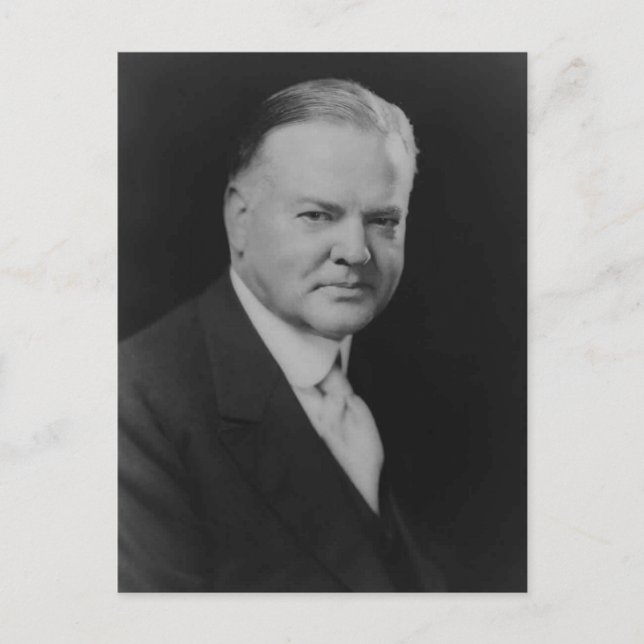 Cartão Postal Herbert Hoover 31º Presidente (Frente)