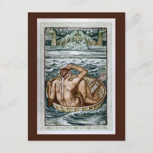 Cartão Postal Hércules e Atlas