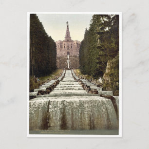 Cartão Postal Hércules e Cascades, Wilhelmshohe, Cassel (ou seja