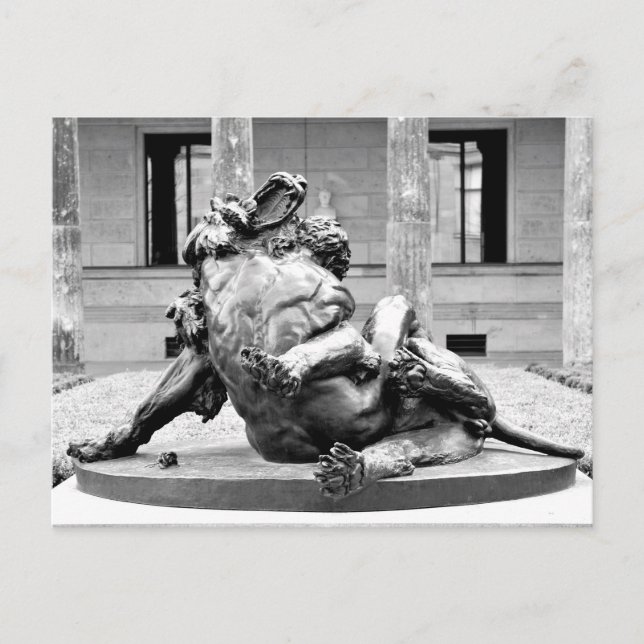 Cartão Postal Hércules e Leão Nemean (Frente)