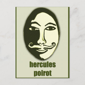 Cartão Postal hercules Poirot