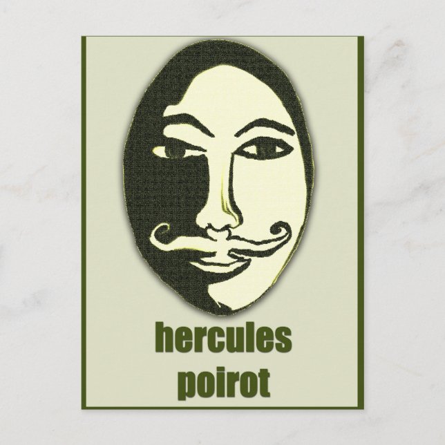 Cartão Postal hercules Poirot (Frente)