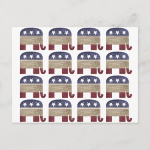 Cartão Postal Herdeiro dos elefantes político republicano do GOP