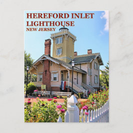 Cartão Postal Hereford Inlet Lighthouse, Cartão-postal de Nova J