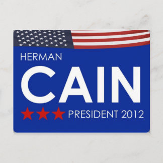 Cartão Postal Herman Cain 2012