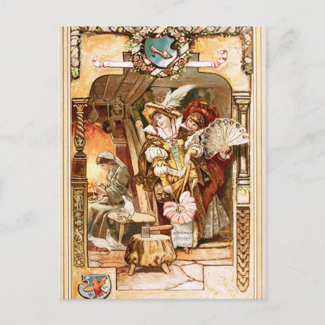 Cartão Postal Hermann Vogel - Cinderela (Frente)