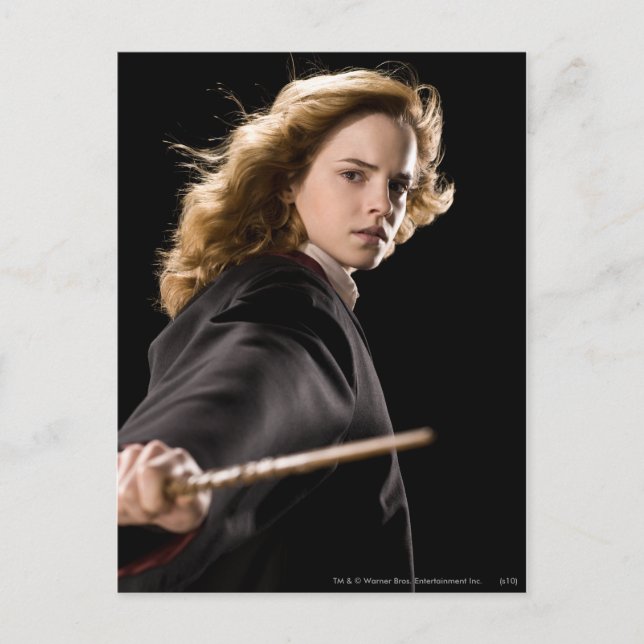 Cartão Postal Hermione Granger Pronto Para Ação (Frente)