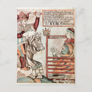 Cartão Postal Hermod astride Sleipnir