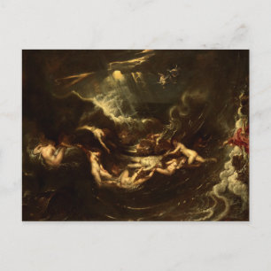 Cartão Postal Héroe e Leandro por Peter Paul Rubens (1605)