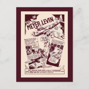 Cartão Postal Heroes Levin da Guerra Judaica