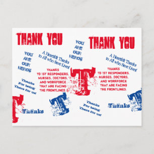 CARTÃO POSTAL HERÓIS CORONAVIRUS