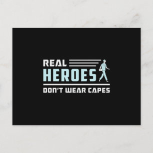 Cartão Postal Heróis Verdadeiros Ambulância paramédica EMS EM