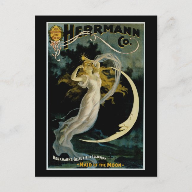 Cartão Postal Herrmann ~ Maid of the Moon (Frente)