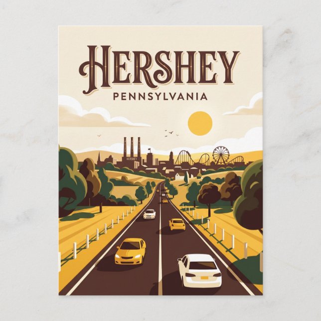 Cartão Postal Hershey EUA (Frente)
