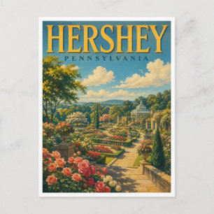 Cartão Postal Hershey Pensilvânia Hershey Gardens GeoSaga