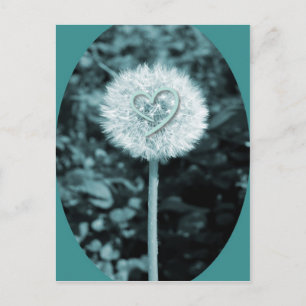 Cartão Postal Herz blume heart flower