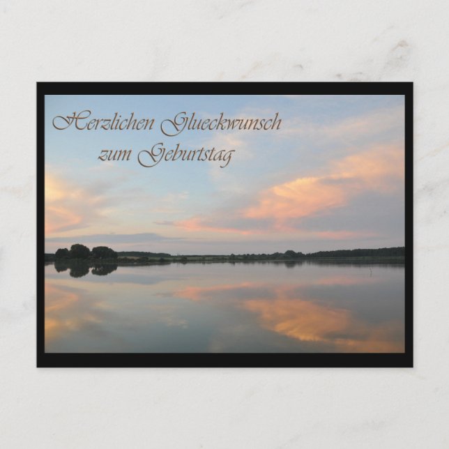 Cartão Postal Herzlichen Glueckwunsch (Frente)