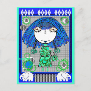 CARTÃO POSTAL HESTER BESSIE METTS - ARTE RECOLHÍVEL