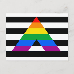 Cartão Postal Hetero Ally Pride